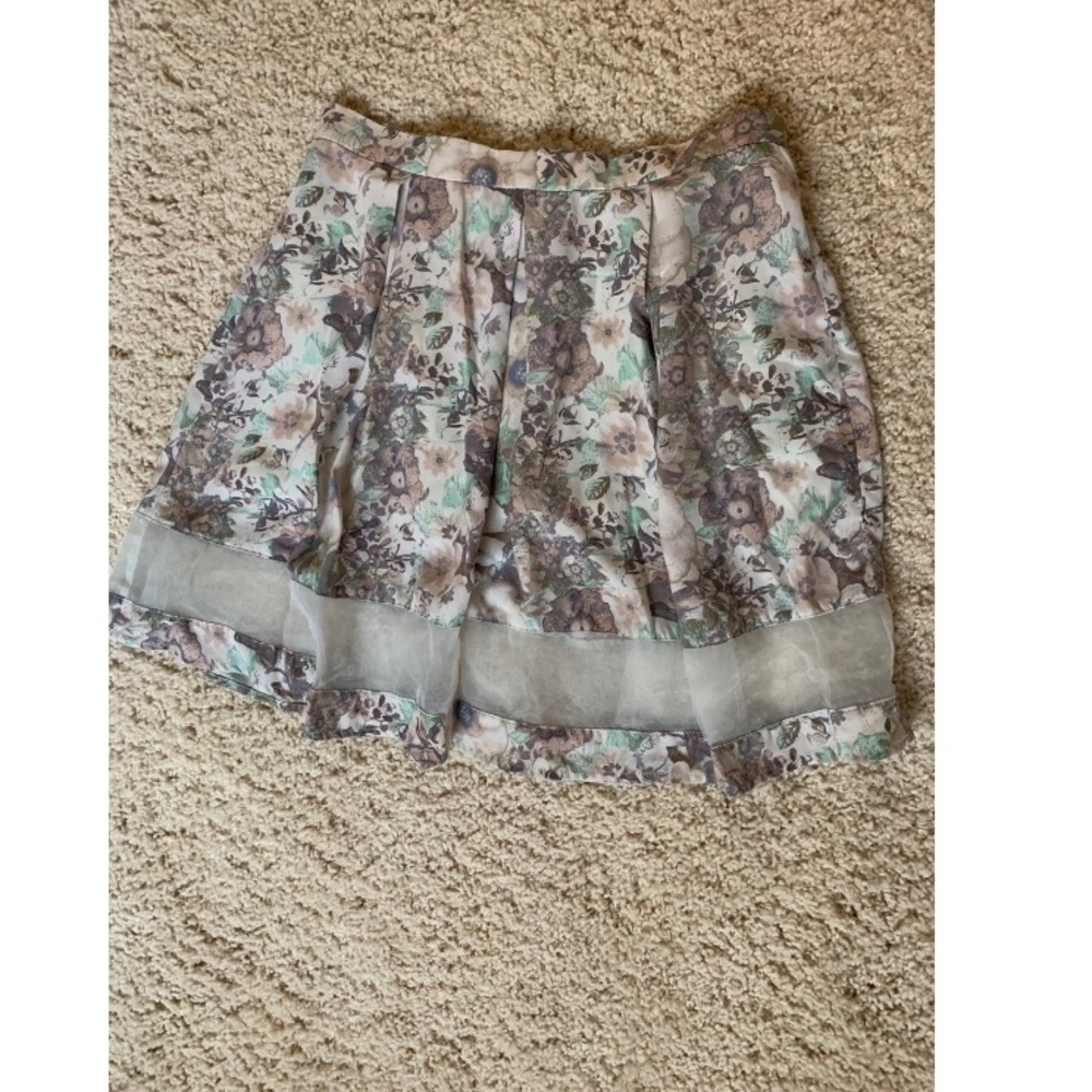 BCNU pastel floral mini skirt
